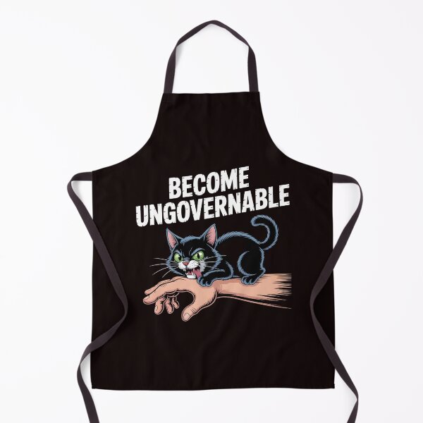 Item preview, Become Ungovernable Cat – Rebel Black Cat Meme Art designed and sold by Redgiant87x.