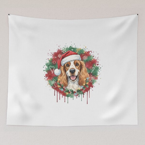Item preview, Cocker Spaniel | Christmas Colorful Watercolor Design #1 designed and sold by MatsurexDesigns.