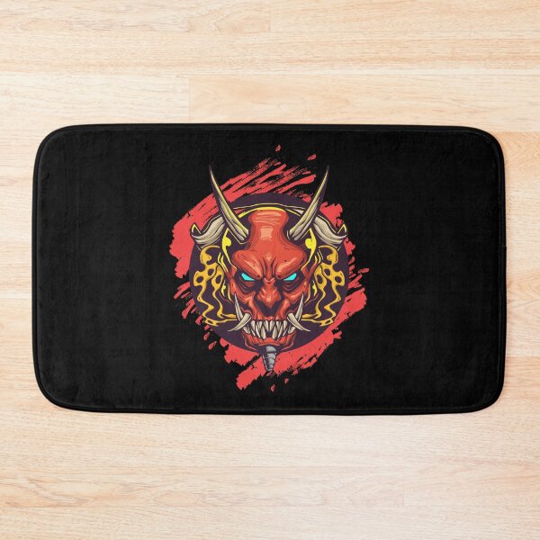 Item preview, Red skull mask of a samurai from Eastern mythology designed and sold by Joncasmiart.