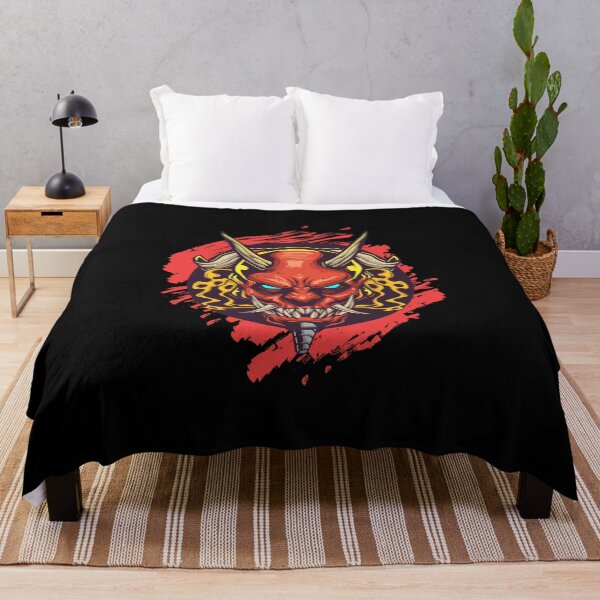Item preview, Red skull mask of a samurai from Eastern mythology designed and sold by Joncasmiart.