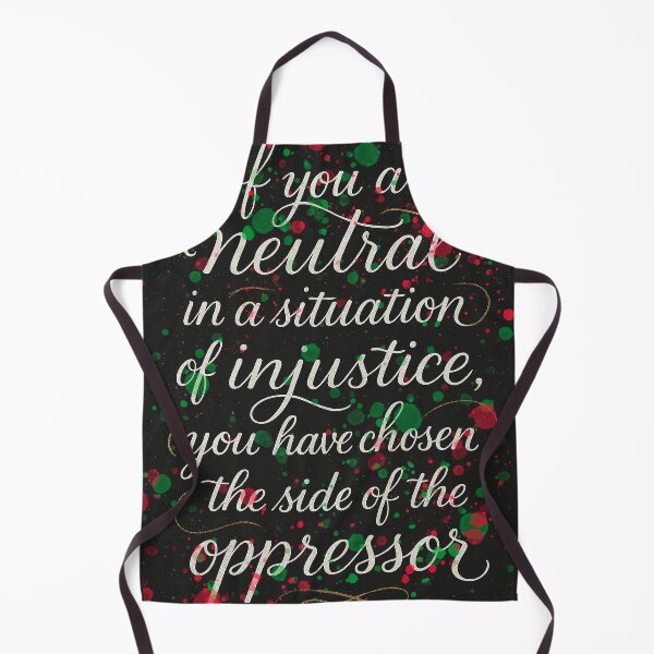 Item preview, If You Are Neutral, Desmond Tutu Quote Poster, Free Palestine, Typography Art, inspirational lettering designed and sold by Spallutos.