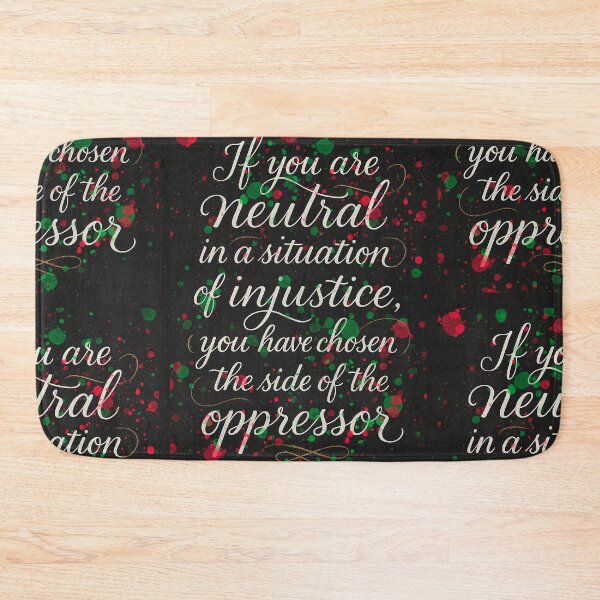 Item preview, If You Are Neutral, Desmond Tutu Quote Poster, Free Palestine, Typography Art, inspirational lettering designed and sold by Spallutos.