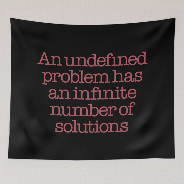 Item preview, An undefined problem has an infinite number of solutions. v.1 designed and sold by x1brett.