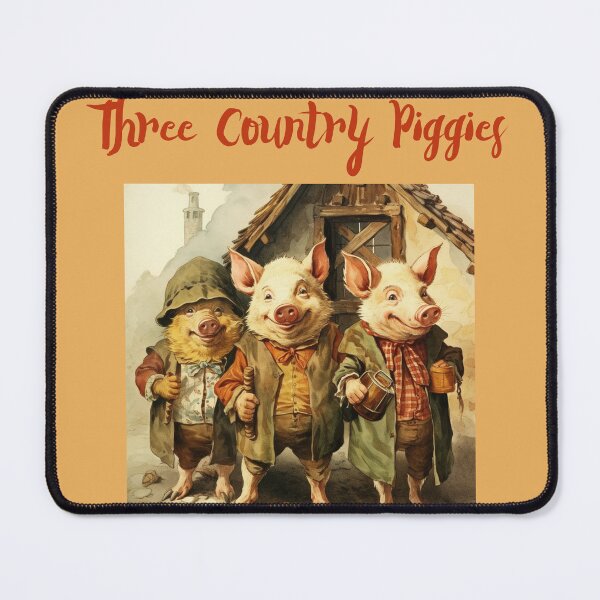 Item preview, Three Country Piggies designed and sold by CraftedHome.