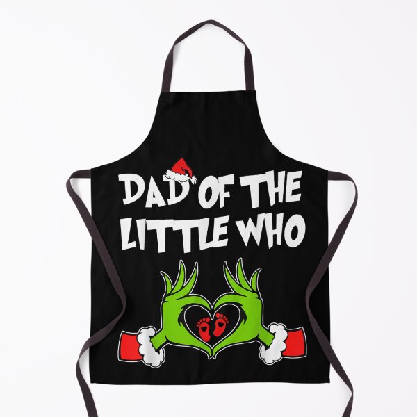 Item preview, Dad Of The Little Who Christmas Heart Hand Baby Footprint Gift designed and sold by Altenpendinton.