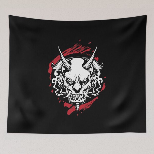 Item preview, Horned skull mask from samurai mythology in the East designed and sold by Joncasmiart.