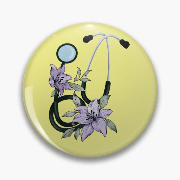 Item preview, Floral Stethoscope – Healing in Bloom designed and sold by summerspirit.