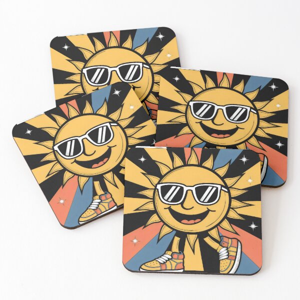 Item preview, Chill Sun - Retro 70s Character designed and sold by MyHappyArtShop.