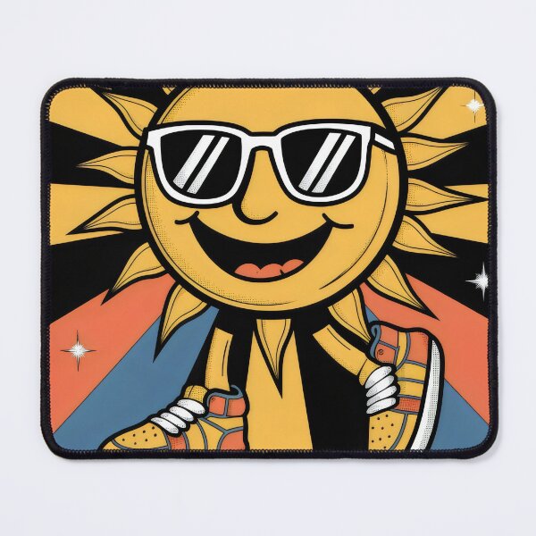 Item preview, Chill Sun - Retro 70s Character designed and sold by MyHappyArtShop.