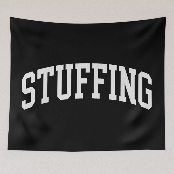 Item preview, Stuffing Thanksgiving Food Arched Typography Vintage College Style Text designed and sold by Altenpendinton.