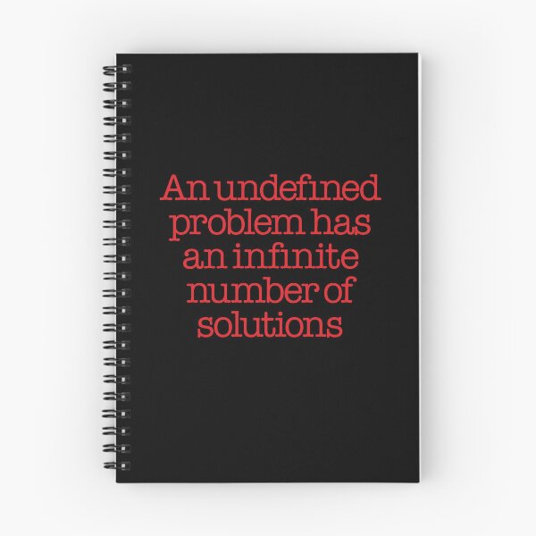 Item preview, An undefined problem has an infinite number of solutions. v.3 designed and sold by x1brett.