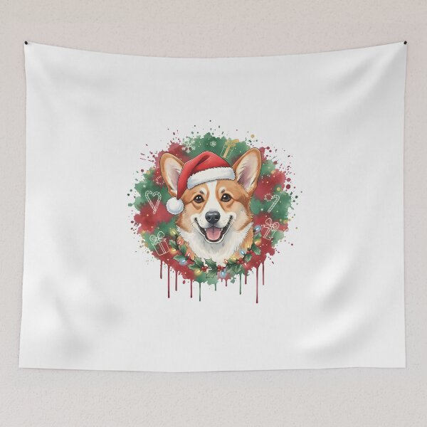 Item preview, Corgi | Christmas Colorful Watercolor Design #1 designed and sold by MatsurexDesigns.