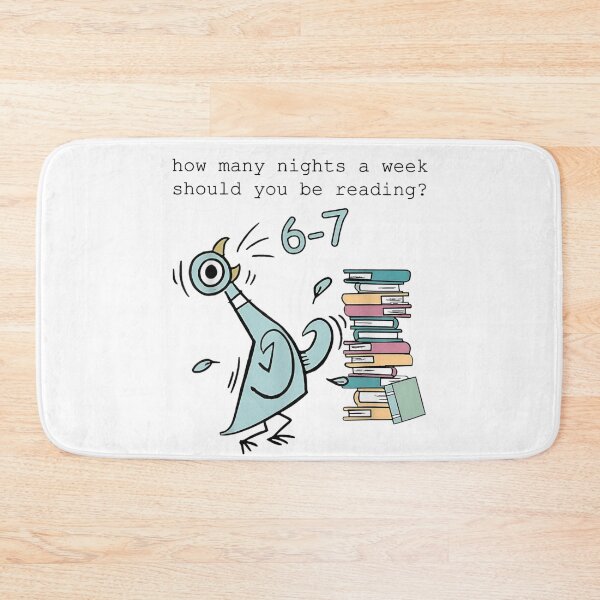 Item preview, How Many Nights A Week Reading Pigeon Books Cute Education Art designed and sold by Altenpendinton.