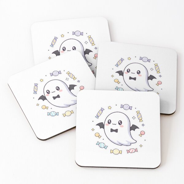 Item preview, Cute ghost with small bat wings and bowtie designed and sold by Boo-Buddy.