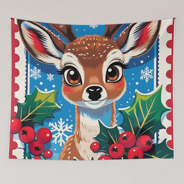 Item preview, Reindeer Christmas Stamp #1 designed and sold by MysticalSVK.