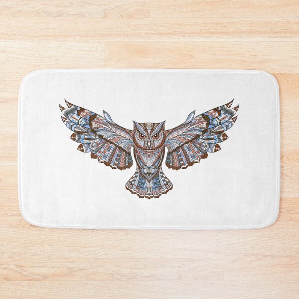 Item preview, Mystical Geometric Flying Owl Tribal Art designed and sold by dnyl.