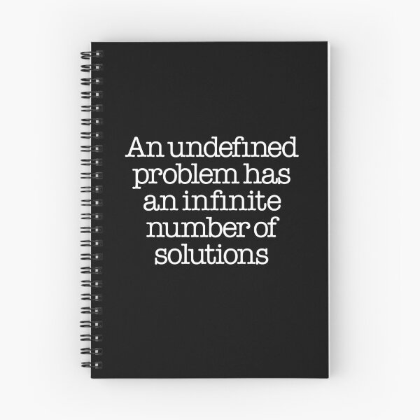 Item preview, An undefined problem has an infinite number of solutions. v.5 designed and sold by x1brett.