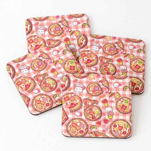 Item preview, Chic Pastel Macaron, Layer Cake, and Teacups Floral Pattern designed and sold by MoonlitDoodles1.