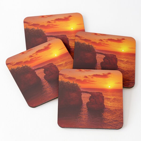 Item preview, Fiery Sunset over Rock Bridge in Cabo Rojo designed and sold by Por.Ahi.PR.