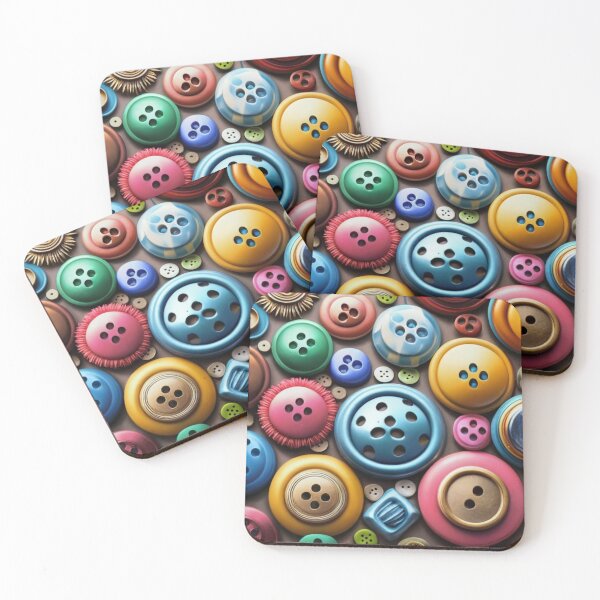 Item preview, Colorful buttons for sewing, 3D rendering, painting, vivid illustration, vivid graphics, real photo designed and sold by gulka8.