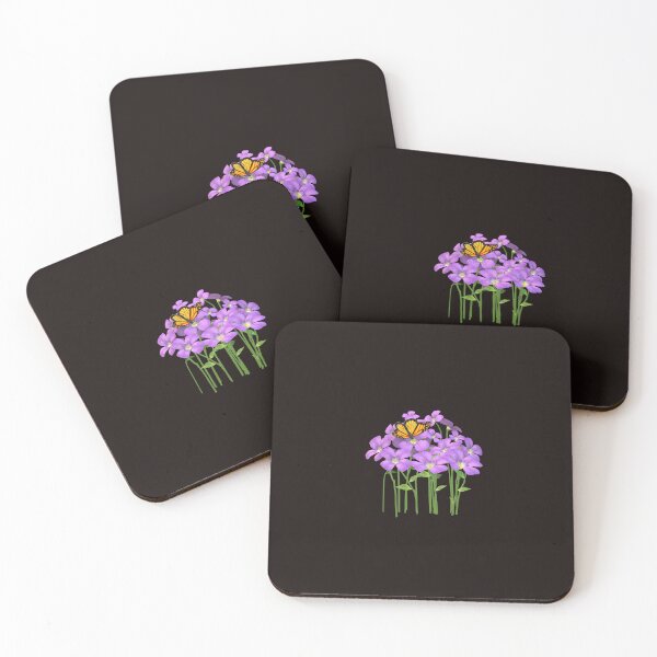 Item preview, Butterfly on Purple Blooms designed and sold by TinyPlanetArt.