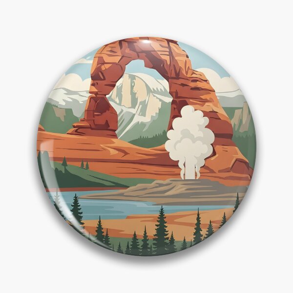 Item preview, Yellowstone National Park Vintage Travel Poster Art designed and sold by RBCTk.