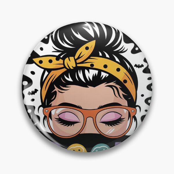 Item preview, Womens Messy Bun Halloween Costume One Spooky Bus Driver  designed and sold by BeetleMalon.