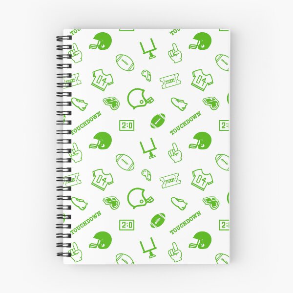 Item preview, Football Theme, Fan Pattern. Green on White designed and sold by ClearAndHappy.