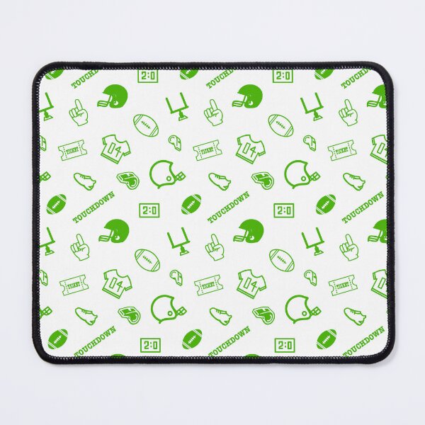 Item preview, Football Theme, Fan Pattern. Green on White designed and sold by ClearAndHappy.