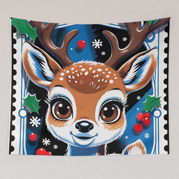 Item preview, Reindeer Christmas Stamp #2 designed and sold by MysticalSVK.