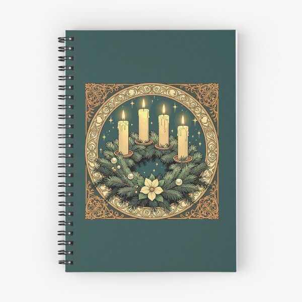 Item preview, Advent Hope, Peace, Joy, and Love Art Nouveau Vintage Christmas designed and sold by taiche.