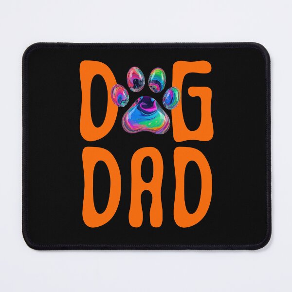 Item preview, DOG DAD PSYCHEDELIC PAW PRINT designed and sold by threadsjam.