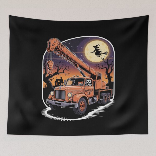 Item preview, Womens Skeleton Driving Crane Truck Halloween Horror Costume Driver  designed and sold by BeetleMalon.