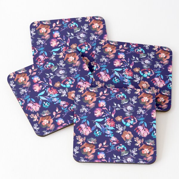 Item preview, Copy of inky flowers  designed and sold by Alessandro Remo Mazzoni Remotextiles.