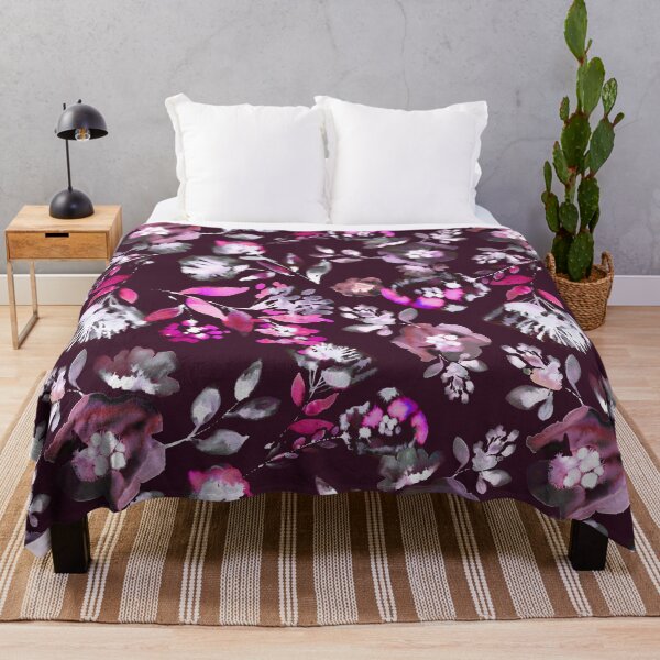 Item preview, Copy of inky flowers designed and sold by Alessandro Remo Mazzoni Remotextiles.