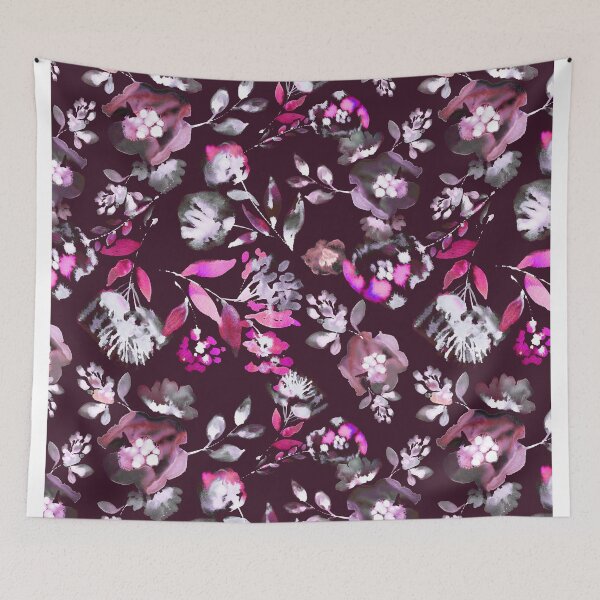 Item preview, Copy of inky flowers  designed and sold by Alessandro Remo Mazzoni Remotextiles.