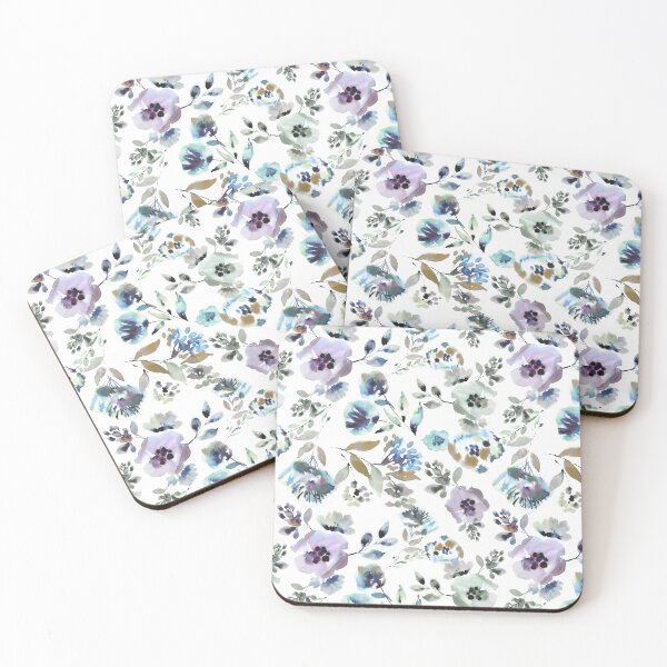 Item preview, Copy of inky flowers  designed and sold by Alessandro Remo Mazzoni Remotextiles.