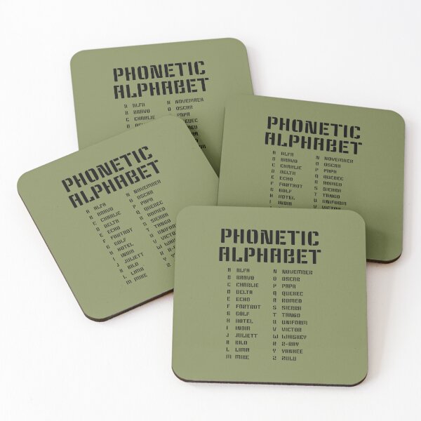 Item preview, Military Alphabet Phonetic Alfa–Zulu Khaki Edition designed and sold by AnnSign.
