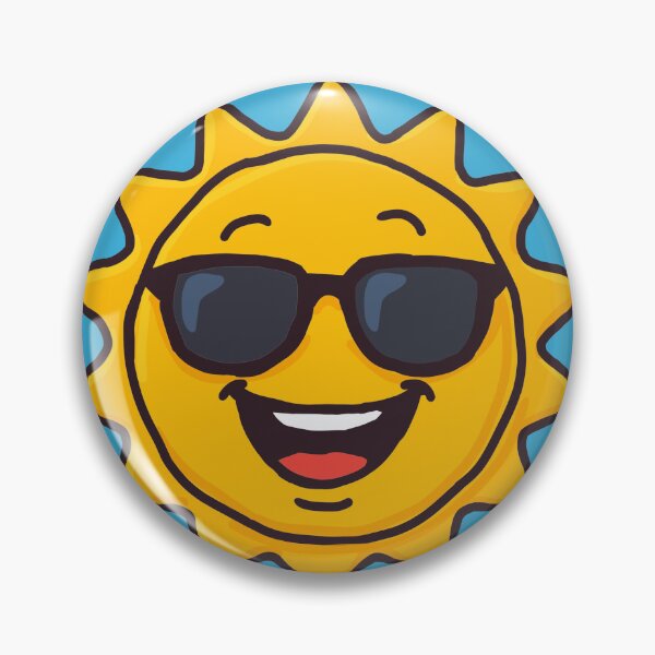 Item preview, Super-happy Sun Wearing Sunglasses designed and sold by Grimoriumart.