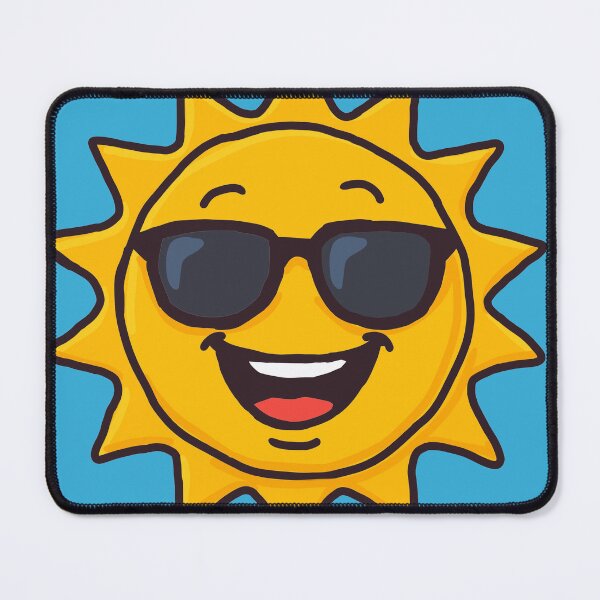 Item preview, Super-happy Sun Wearing Sunglasses designed and sold by Grimoriumart.