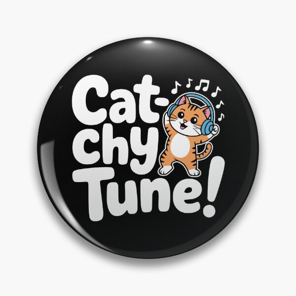 Item preview, Cat-chy Tunes! Funny Dancing Cat Pun designed and sold by PMCreative.