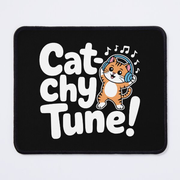 Item preview, Cat-chy Tunes! Funny Dancing Cat Pun designed and sold by PMCreative.