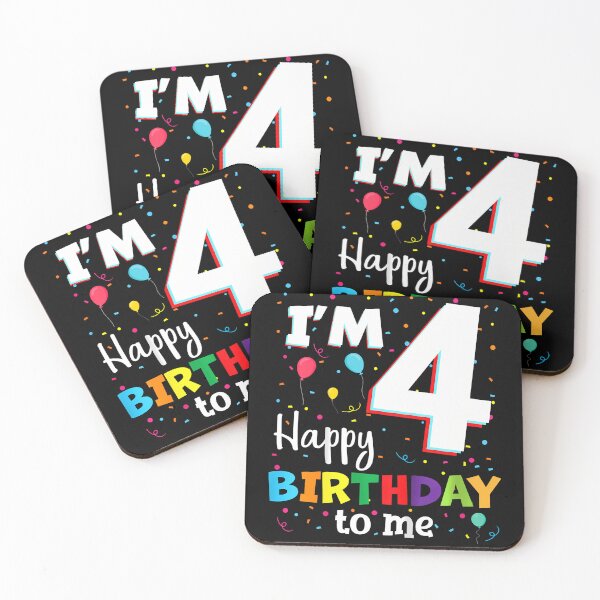 Item preview, Kids Four 4Th Birthday Happy Birthday Boys Girls 4 Years Old 4Yr designed and sold by MadalynKiehn.