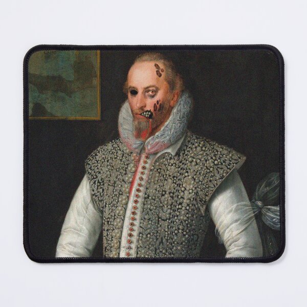 Item preview, Zombie Francis Drake portrait art designed and sold by Vintage Designs +.