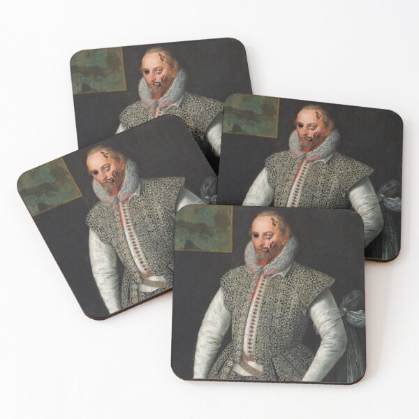 Item preview, Zombie Francis Drake portrait art designed and sold by Vintage Designs +.