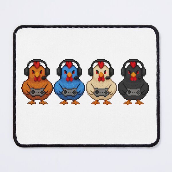 Item preview, Pixelated Gamer Chickens designed and sold by CherrylCreation.