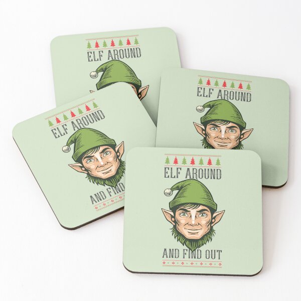 Item preview, Elf Around and Find Out – Funny Christmas Holiday Design designed and sold by TeesbyDD.