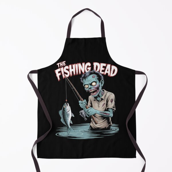 Item preview, Zombie Angler Spooky Halloween Fishing designed and sold by BeetleMalon.