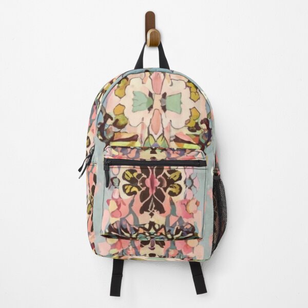 Item preview, Fashionable symmetrical pattern + summer collection, butterflies and flowers, illustration, beautiful picture, pastel colors, gray background designed and sold by gulka8.
