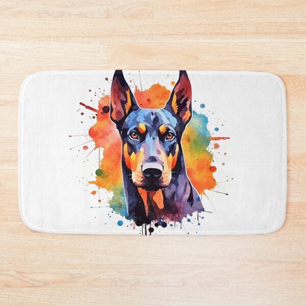 Item preview, Doberman Pinscher | Colorful Watercolor Design #3 designed and sold by MatsurexDesigns.